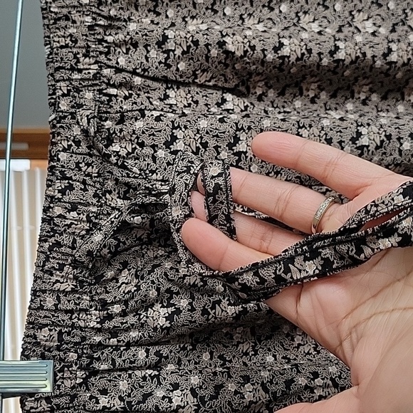 Vintage 90s NWT Floral Motif Print Drawstring Pants Size Large - Picture 5 of 12